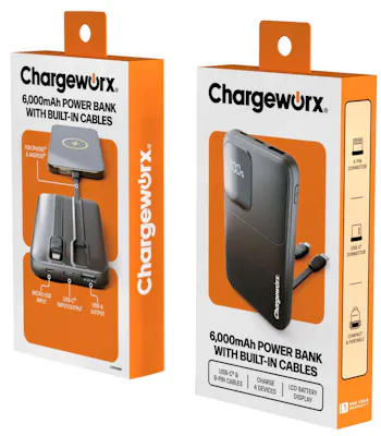 6000mAh Power Bank - Black