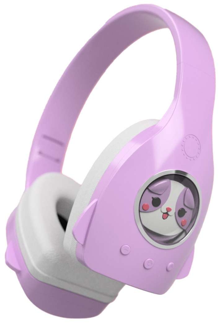 Headphones with Figurines - Purple