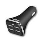 4-Port USB and USB-C Car Chargers - Black image number null