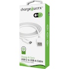 USB Type C Charger - White, 6' image number null