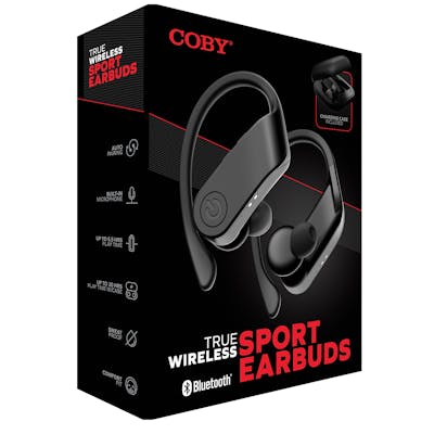 Sport Earbuds - Black, Over the Ear