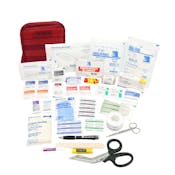 General Purpose First Aid Kits, 71 Pieces - Red