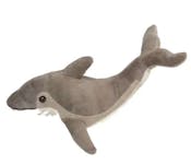 Dolphin Plush Toy, Gray - 12"