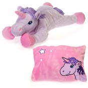 Unicorn Peek-A-Boo Plush Pillows - 18", Reversible