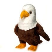 Bald Eagle Plush Toys - 16.5", Polyester, Ages 3+
