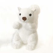 Squirrel Plush Toys - White, Ages 3+, 6"