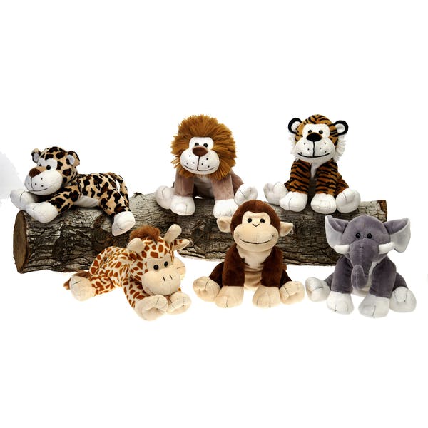 safari plush animals bulk