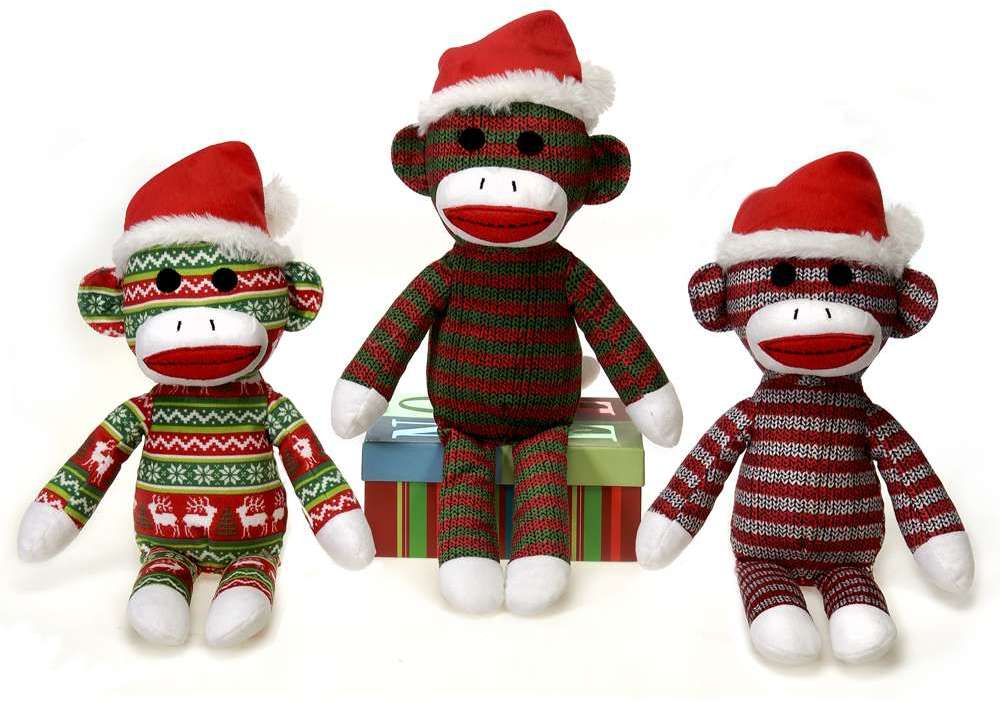 sock monkey plush toy