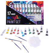 Acrylic Paint Sets - 17 Piece