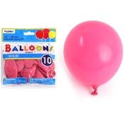 Solid Color Latex Balloons - Hot Pink, 12", 10 Pack