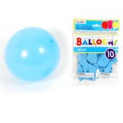 Solid Color Latex Balloons - Pastel Blue, 12", 10 Pack