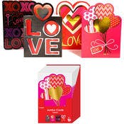 Valentine Jumbo Cards - 4 Assorted Designs