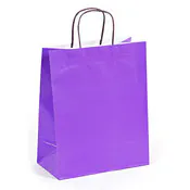 Large Gift Bags - Bright Purple, 10.5" x 13" x 5.5"