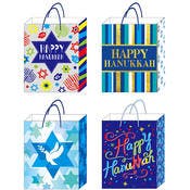 Hanukkah Festival of Lights Gift Bags - Matte, Medium