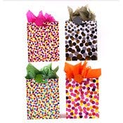 Confetti Gift Bags - Large, Assorted Polka Dot Colors