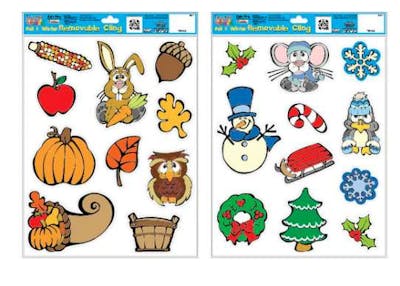 Fall &amp; Winter Removable Clings