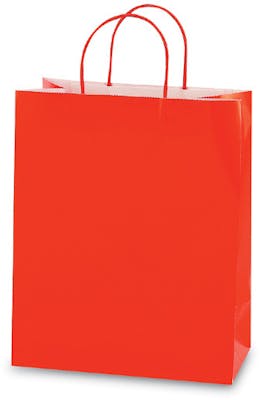 Medium Gift Bags - Red, 8" x 10" x 4"