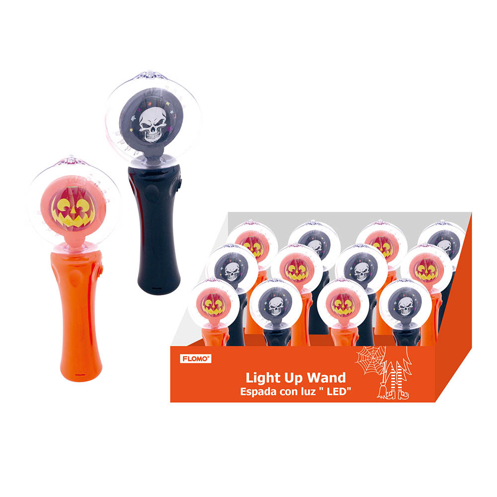 light up spinning ball wand