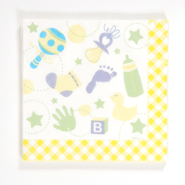 printed napkins baby shower