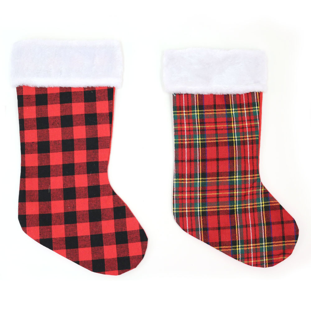 Wholesale Assorted Buffalo Plaid Stockings DollarDays