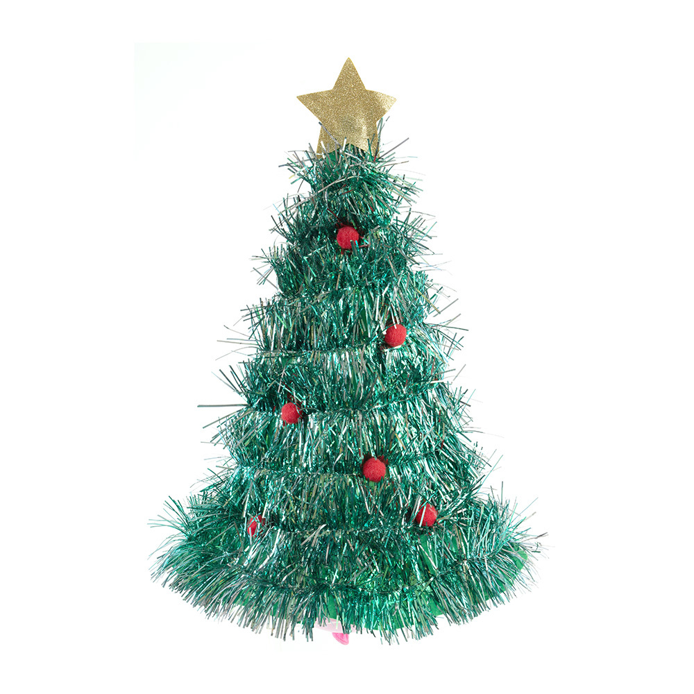 Wholesale Christmas Tinsel Tree Hat (SKU 2347539) DollarDays