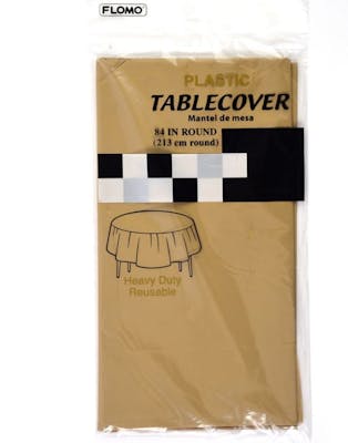 Round Table Covers - Gold, 84"