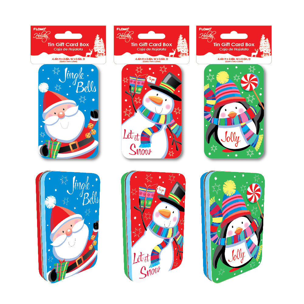 christmas tin boxes wholesale