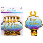 Happy Birthday Mermaid Blowouts - Assorted Color, 8 Pack