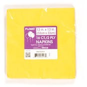 Party Napkins - Yellow, 13" x 13", 16 Pack