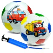 Soccer Balls - Assorted Colors and Vehicles, Size 2