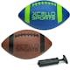 Footballs - Blue and Brown, Junior Size, 10" (1 of 4)