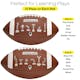 Footballs - Black and Brown with Plays, Junior Size, 10" (3 of 4)