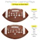 Footballs - Black and Brown with Plays, Mini Size, 9" (3 of 4)