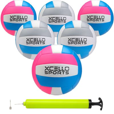 Volleyballs - Gray and Pink, Official Size, 8.5"