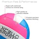 Volleyballs - Gray and Pink, Official Size, 8.5" (3 of 3)