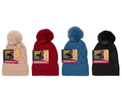 Women's Patterned Cuff Hats, Assorted Colors