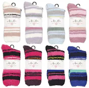 Bold Stripe Butter Socks, Size 9-11
