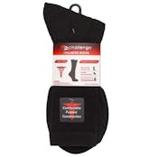 Diabetic Comfort Crew Socks, Black