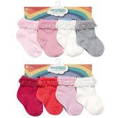 Infant Toddler Girls Quarter Socks, 8pk