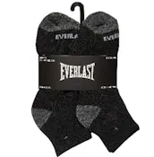 Men's Performance Half Cushion Quarter Socks, Black