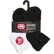 Ecko Boys Performance Half Cushion Quarter Socks, Small