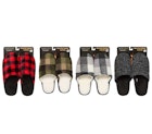 Men's Hard Sole Sherpa Slippers, Assorted Colors image number null