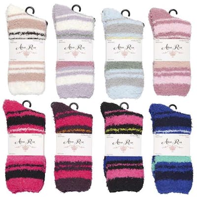 Bold Stripe Butter Socks, Size 9-11