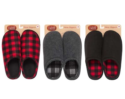 Men's Polar Fleece Slippers, Size S-L