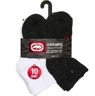 Ecko Boys Performance Half Cushion Quarter Socks, Small