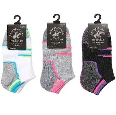 BHPC Fashion Assorted Low Cut Socks - 3 Pack, Assorted Colors
