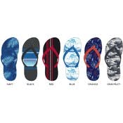 Men's Thong Style Flip Flops - 6 Prints