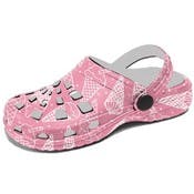 Girls' Clogs - Pink with Ice Cream, S-XL