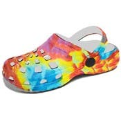Toddler Girls' Clogs - Rainbow Tie Dye, S-XL