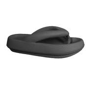 Women's Platform Thong EVA Sandals - Black, Small - XL